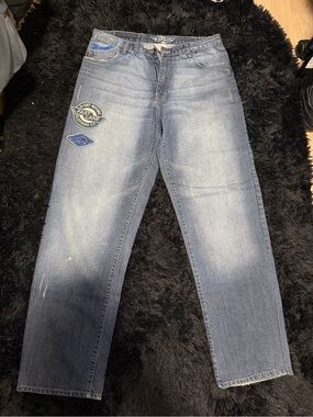 G-Unit Light Blue Patchwork Men's Jeans